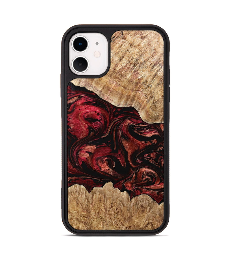 iPhone 11 Wood Phone Case - Alyce (Red, 767970)