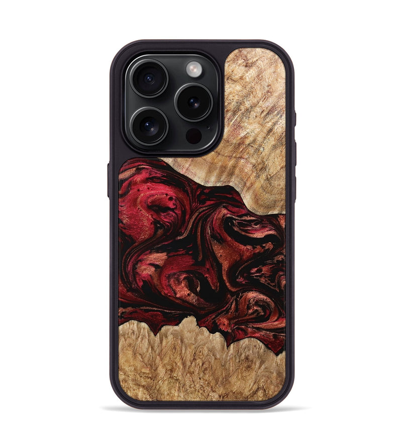 iPhone 15 Pro Wood Phone Case - Alyce (Red, 767970)
