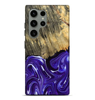 Galaxy S24 Ultra Wood Live Edge Phone Case - Adelynn (Purple, 768624)