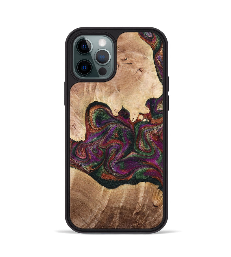 iPhone 12 Pro Wood Phone Case - Lessie (Green, 769059)