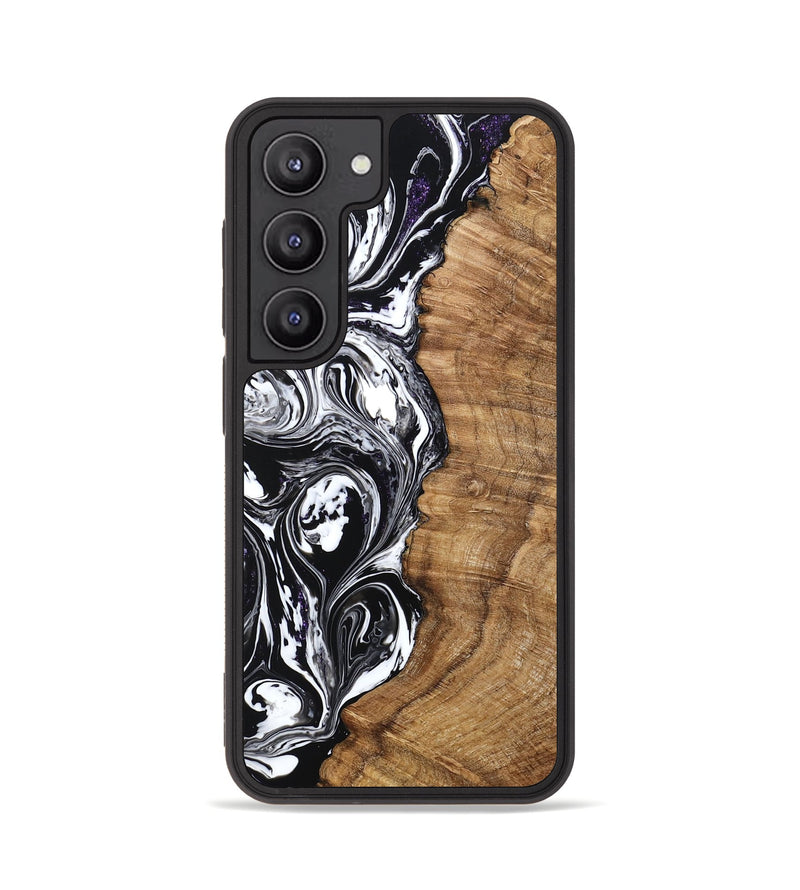 Galaxy S23 Wood Phone Case - Lindsay (Black & White, 769170)