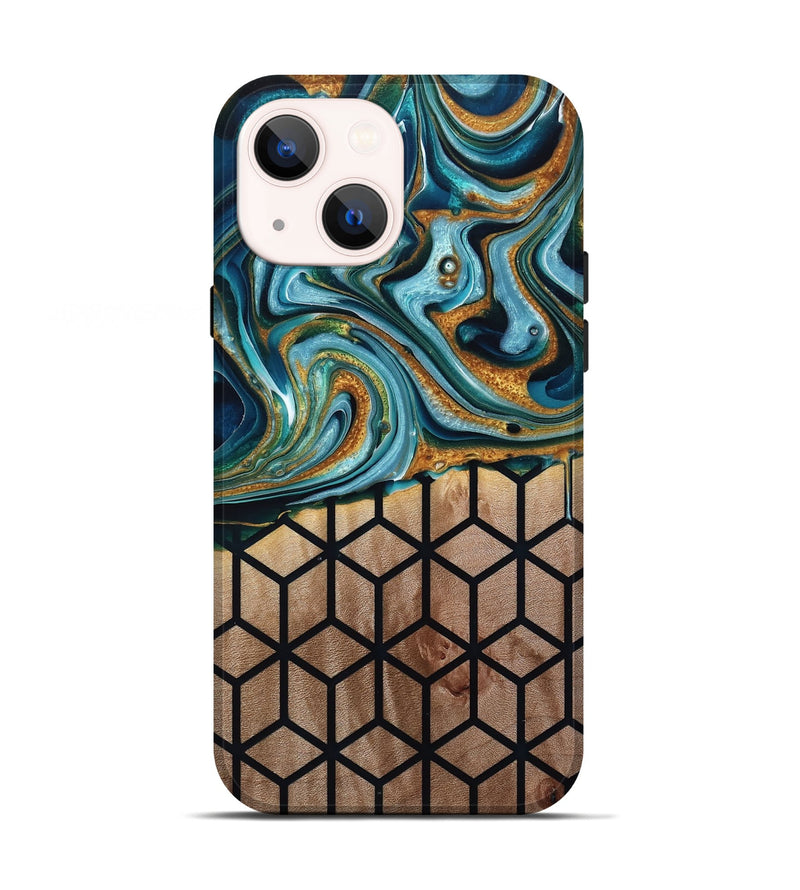 iPhone 13 Wood Live Edge Phone Case - Verna (Pattern, 769614)