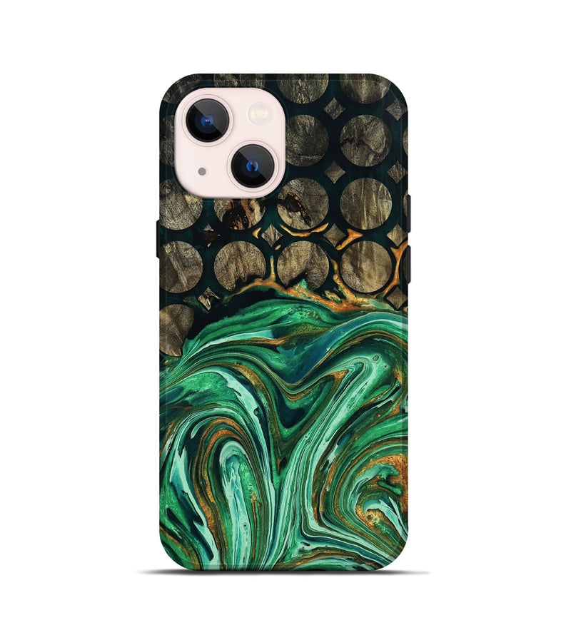 iPhone 13 mini Wood Live Edge Phone Case - Rosalee (Pattern, 769884)