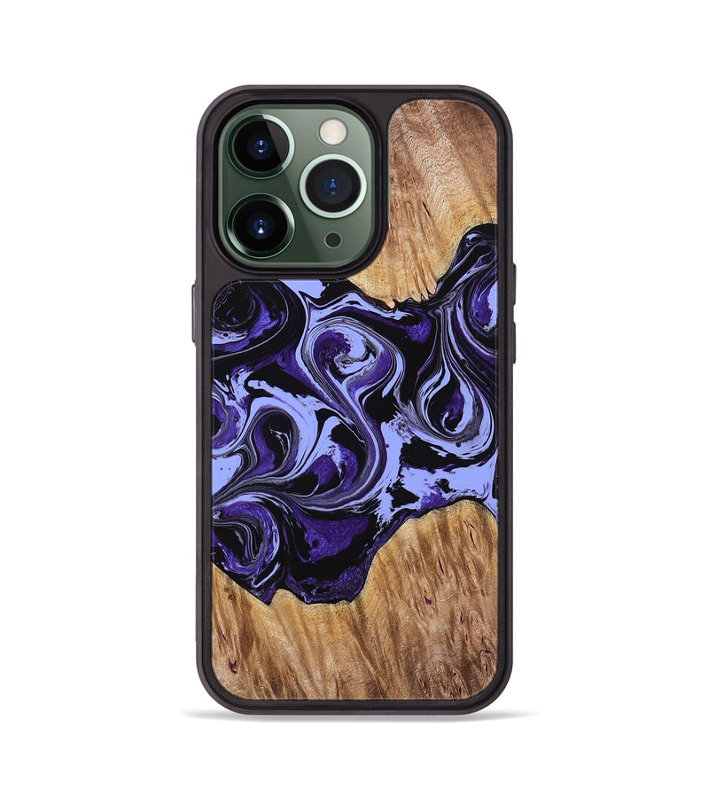 iPhone 13 Pro Wood Phone Case - Nataly (Purple, 769897)