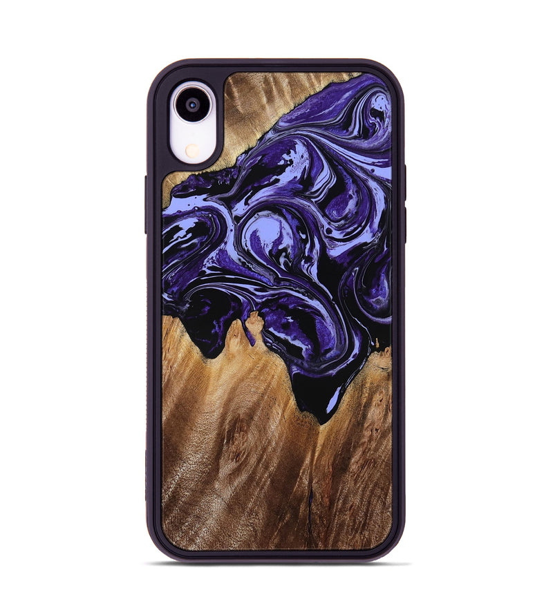 iPhone Xr Wood Phone Case - Carley (Purple, 769933)