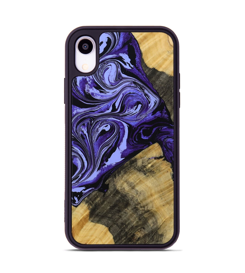 iPhone Xr Wood Phone Case - Kallie (Purple, 769937)