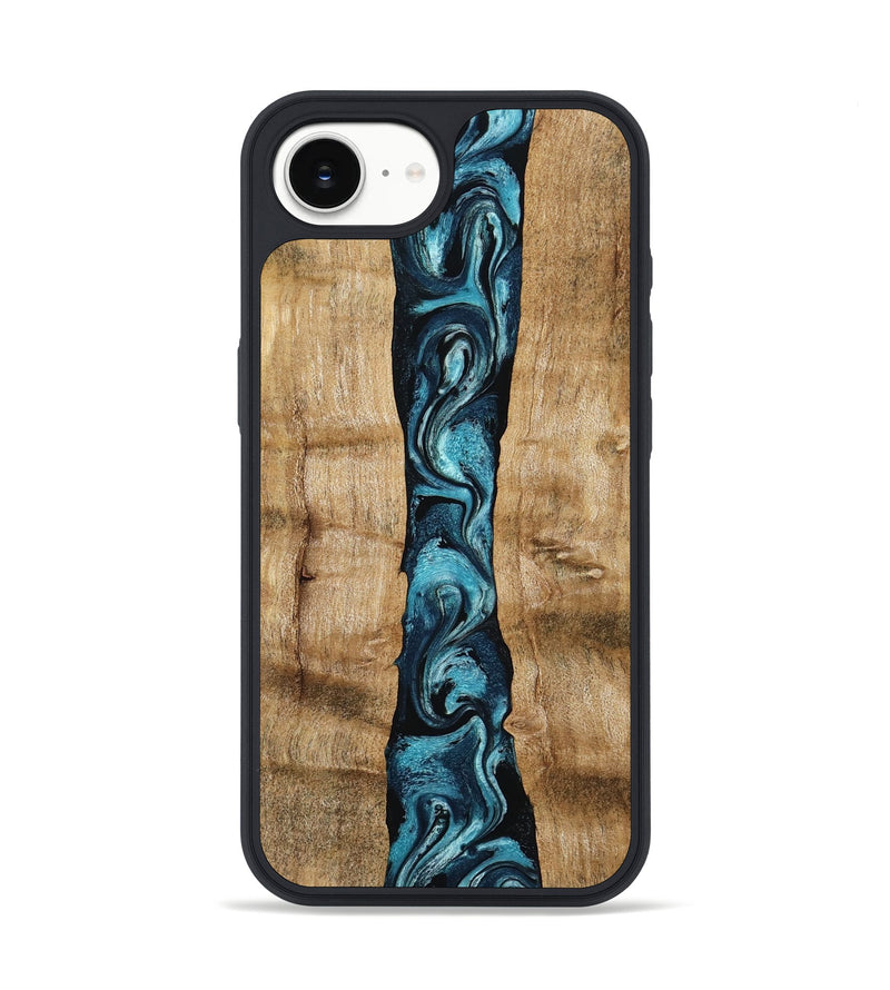 iPhone 16e Wood Phone Case - Krista (Blue, 769958)