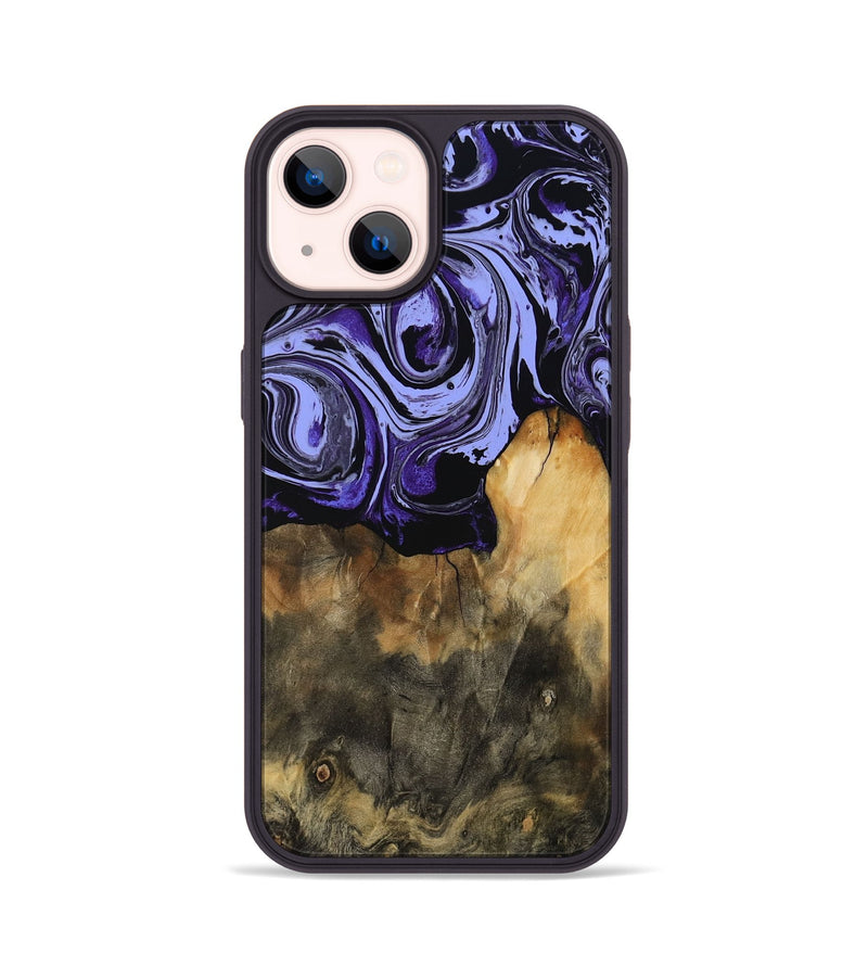 iPhone 14 Wood Phone Case - Anaya (Purple, 769967)