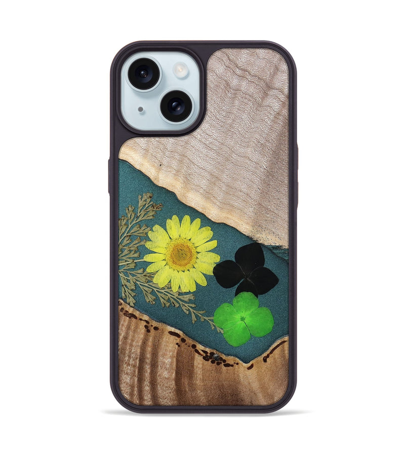 iPhone 15 Wood Phone Case - Laci (Bloom, 770005)