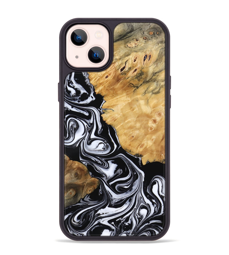 iPhone 14 Plus Wood Phone Case - Dani (Black & White, 770070)