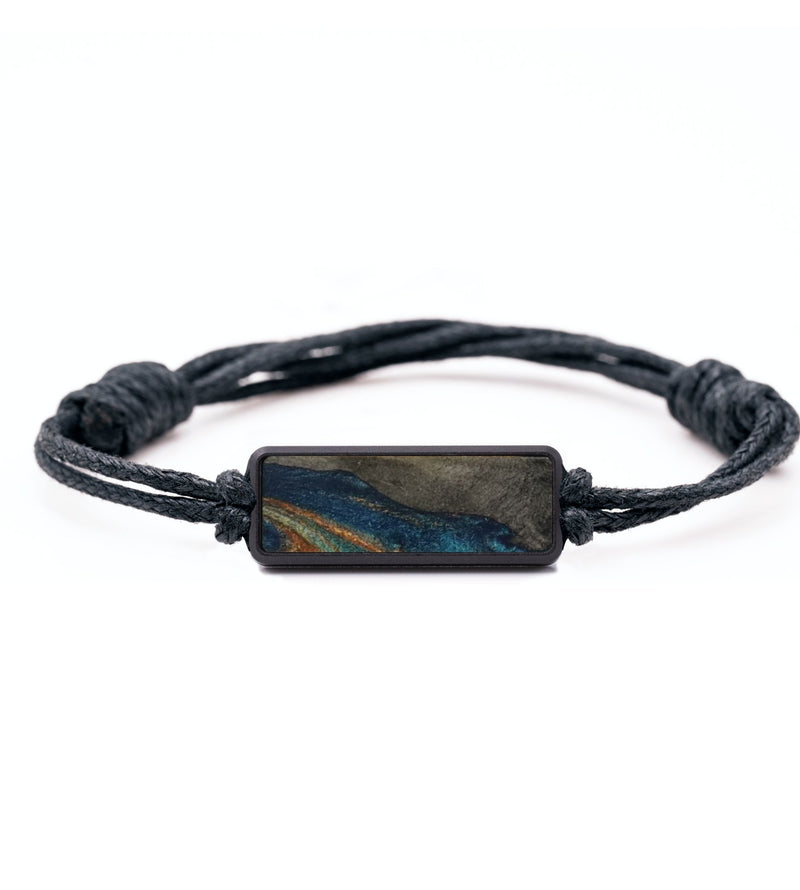 Classic Wood Bracelet - Lorraine (Teal & Gold, 770501)