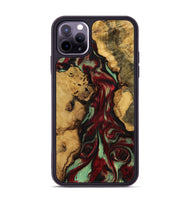 iPhone 11 Pro Max Wood Phone Case - Daisha (Red, 770751)