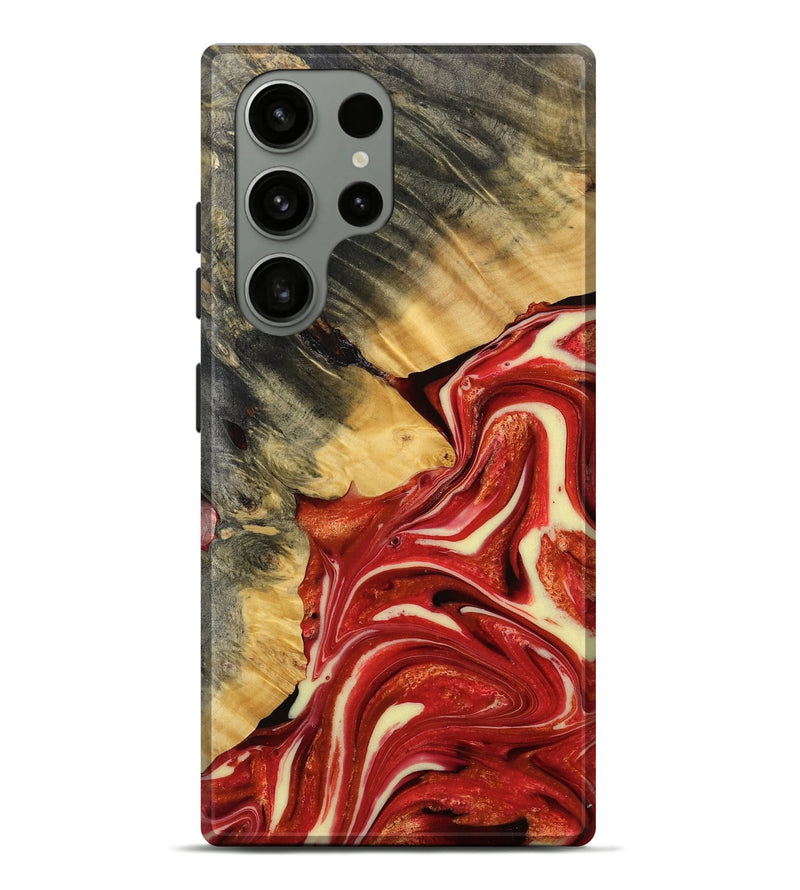 Galaxy S23 Ultra Wood Live Edge Phone Case - Parker (Red, 770772)
