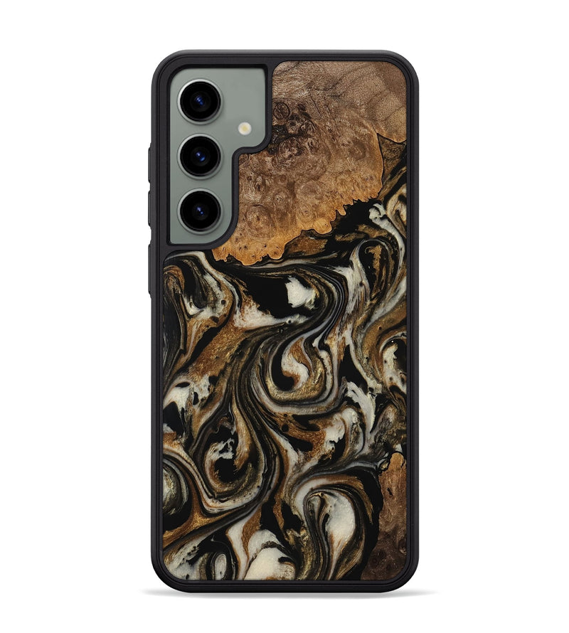 Galaxy S24 Plus Wood Phone Case - Phebe (Black & White, 770906)