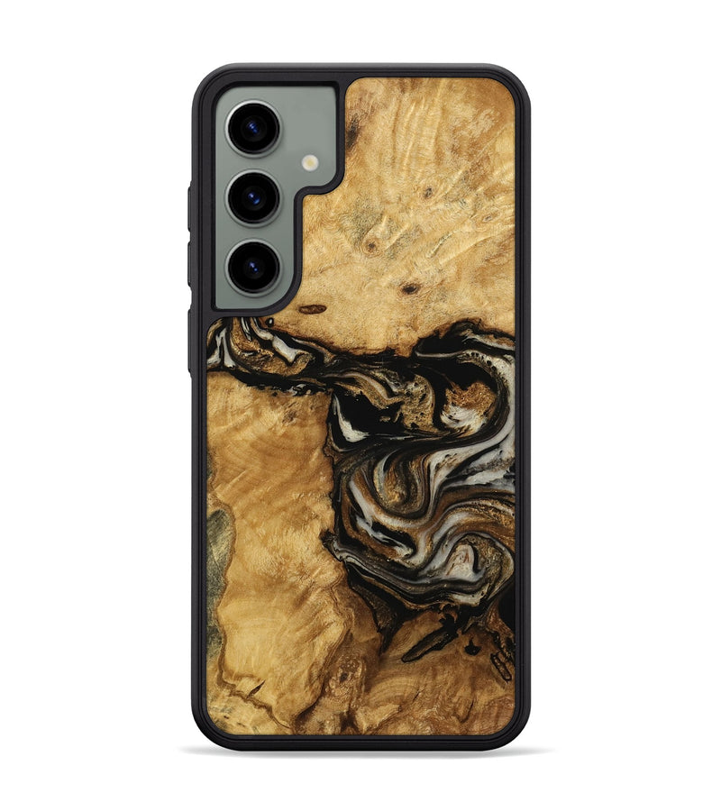 Galaxy S24 Plus Wood Phone Case - Britney (Black & White, 770917)