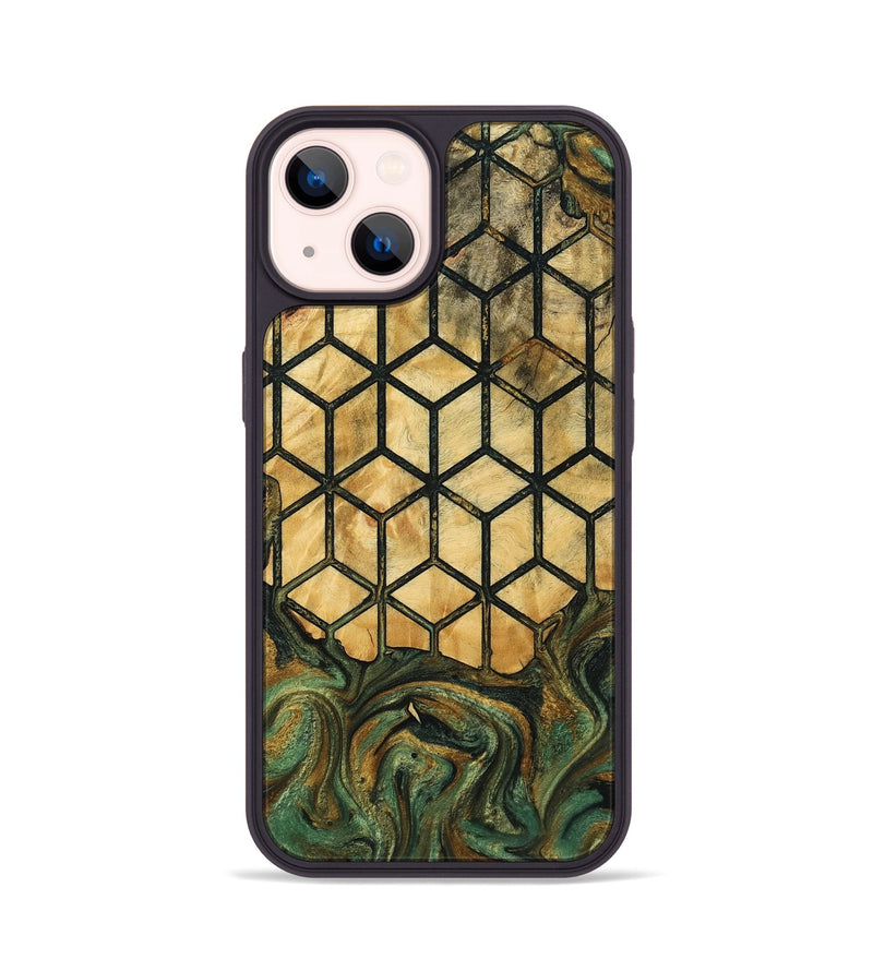 iPhone 14 Wood Phone Case - Simeon (Pattern, 771552)