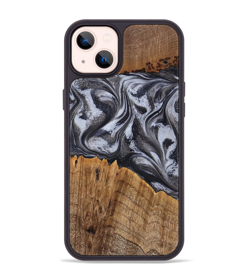 iPhone 14 Plus Wood Phone Case - Austin (Black & White, 771579)