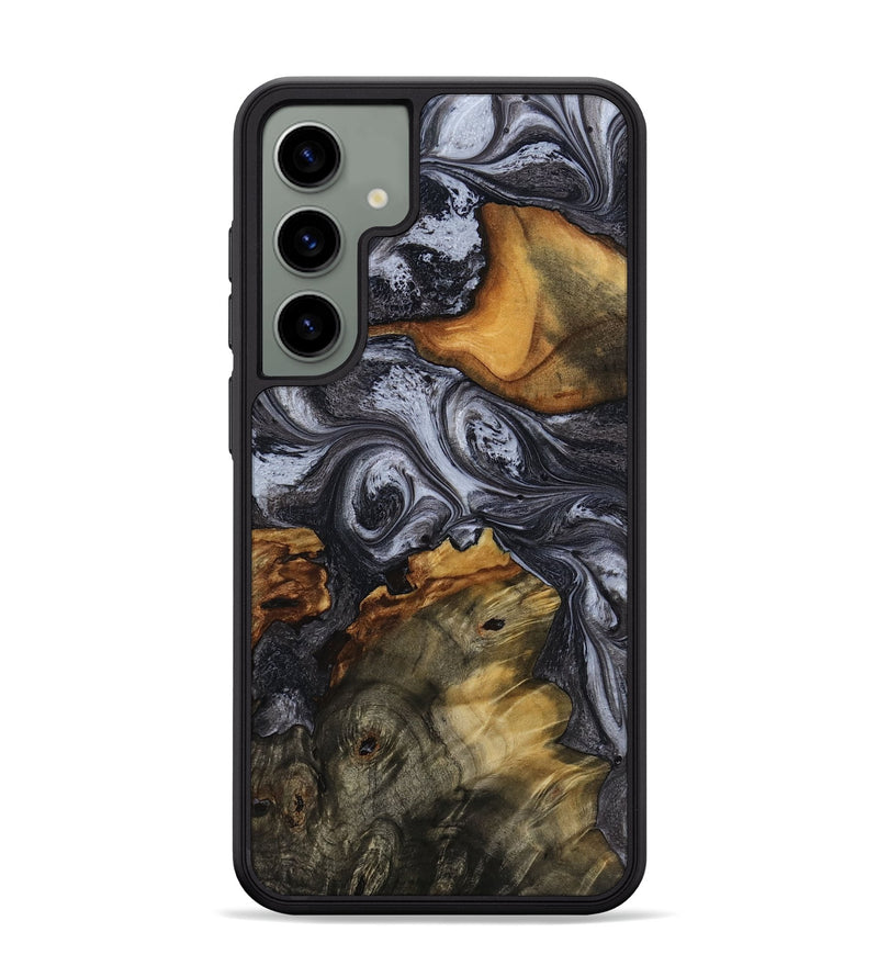 Galaxy S24 Plus Wood Phone Case - Giada (Black & White, 771606)