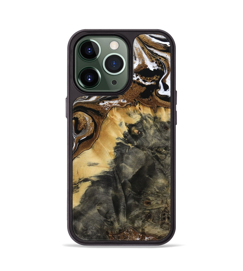 iPhone 13 Pro Wood Phone Case - Flossie (Black & White, 771853)