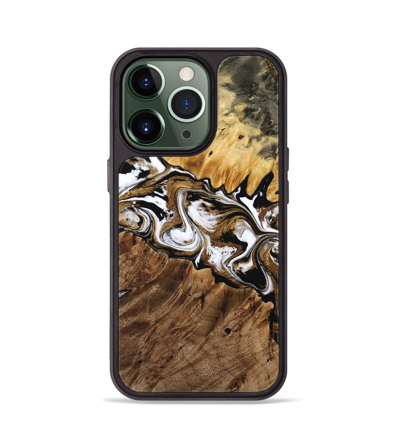 iPhone 13 Pro Wood Phone Case - Juan (Black & White, 771860)