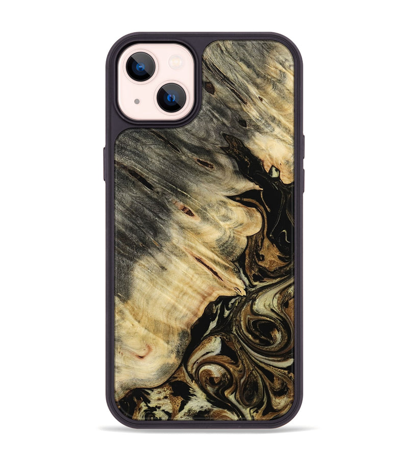 iPhone 14 Plus Wood Phone Case - Logan (Black & White, 772054)