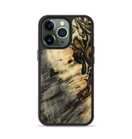 iPhone 13 Pro Wood Phone Case - Juanita (Black & White, 772059)