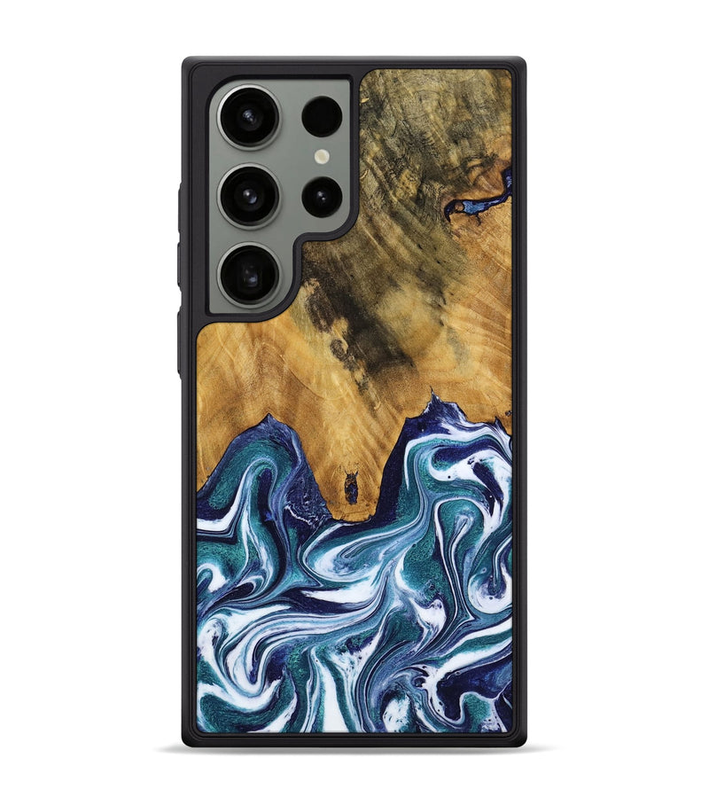 Galaxy S24 Ultra Wood Phone Case - Woodrow (Blue, 772229)