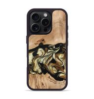 iPhone 16 Pro Wood Phone Case - Addilyn (Black & White, 774302)