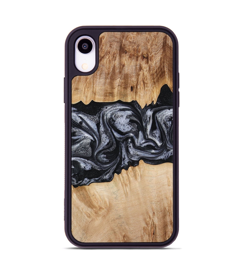 iPhone Xr Wood Phone Case - Tempie (Black & White, 774933)