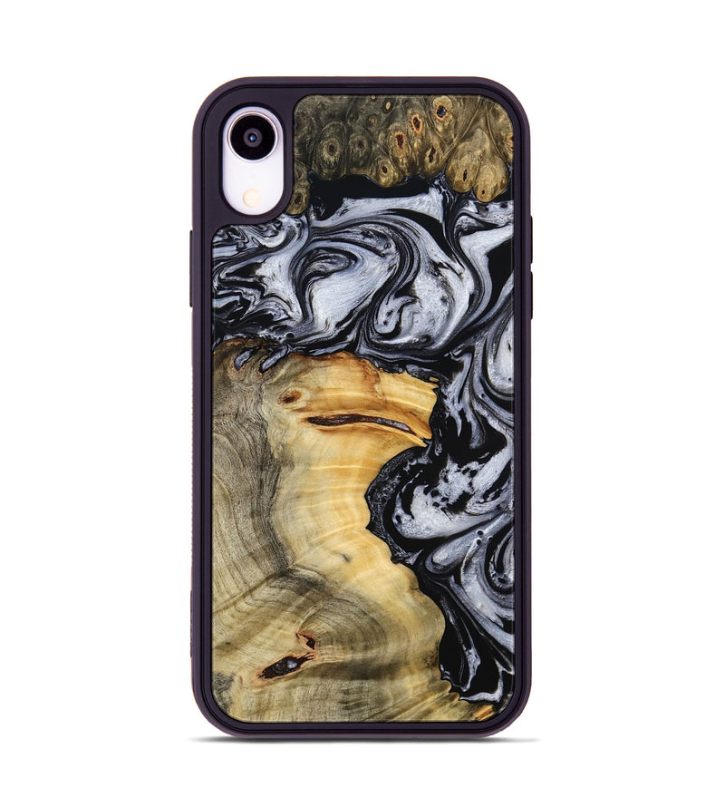iPhone Xr Wood Phone Case - Raiden (Black & White, 774934)