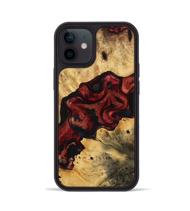 iPhone 12 Wood Phone Case - Tad (Red, 774973)